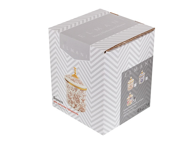 Фото - Емкость для сыпучих ELMANI Peony с крышкой 1.25 л (763-001)