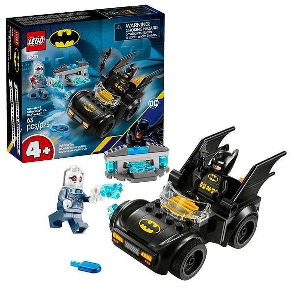 Фото - Конструктор LEGO DC Batman Бетмен і Бетмобіль проти містера Фріза (76301)