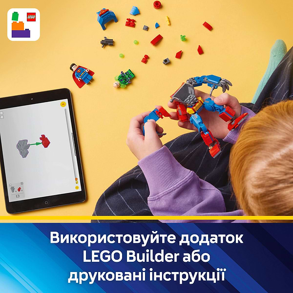 Фото - Конструктор LEGO DC Batman Супермен-робот против Лекса Лютора (76302)