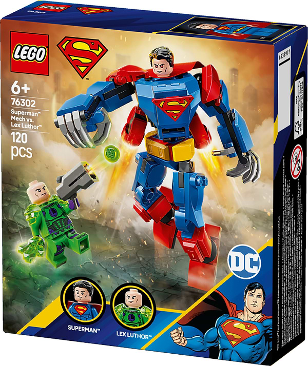 Фото - Конструктор LEGO DC Batman Супермен-робот против Лекса Лютора (76302)