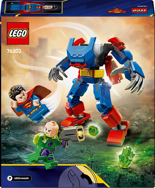 Фото - Конструктор LEGO DC Batman Супермен-робот против Лекса Лютора (76302)
