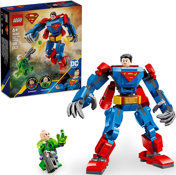 Фото - Конструктор LEGO DC Batman Супермен-робот против Лекса Лютора (76302)