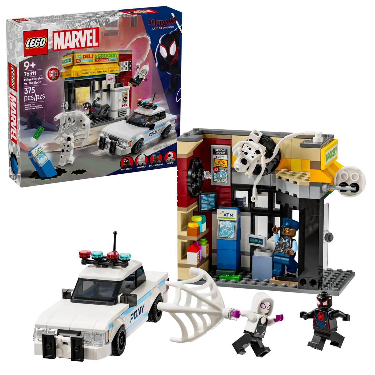 Конструктор LEGO Marvel Всесвіт-павук: Майлз Моралес проти Плями (76311) - Фото 1