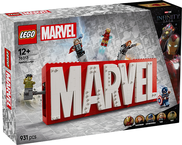 Фото - Конструктор LEGO Super Heroes Логотип і мініфігурки MARVEL (76313)