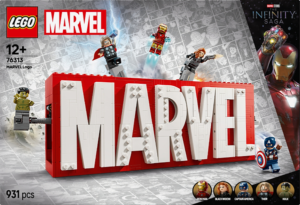 Фото - Конструктор LEGO Super Heroes Логотип і мініфігурки MARVEL (76313)