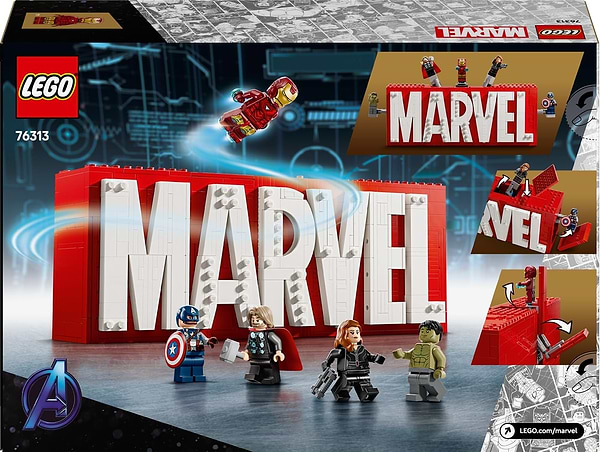 Фото - Конструктор LEGO Super Heroes Логотип і мініфігурки MARVEL (76313)