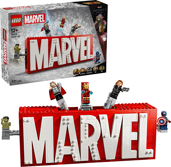 Фото - Конструктор LEGO Super Heroes Логотип і мініфігурки MARVEL (76313)