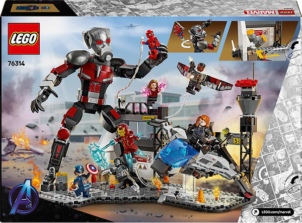 Фото - Конструктор LEGO Marvel Перший месник: Протистояння Пригодницька битва (76314)