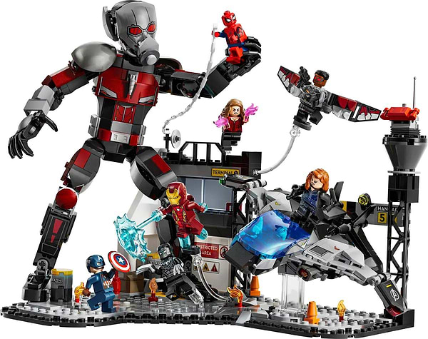 Фото - Конструктор LEGO Marvel Перший месник: Протистояння Пригодницька битва (76314)