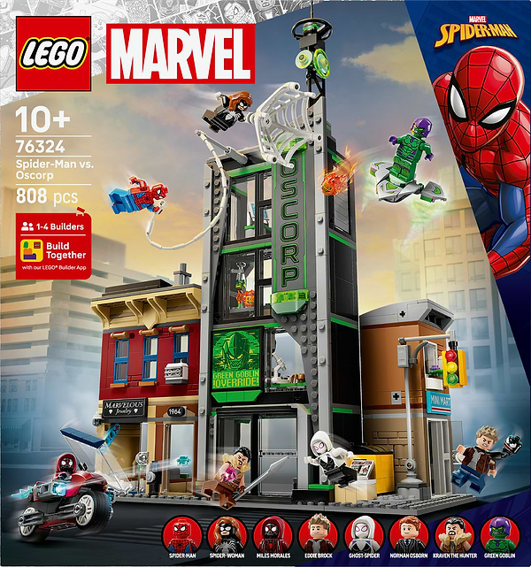 Фото - Конструктор LEGO  Super Heroes Marvel Человек-паук против Оскорпа (76324)