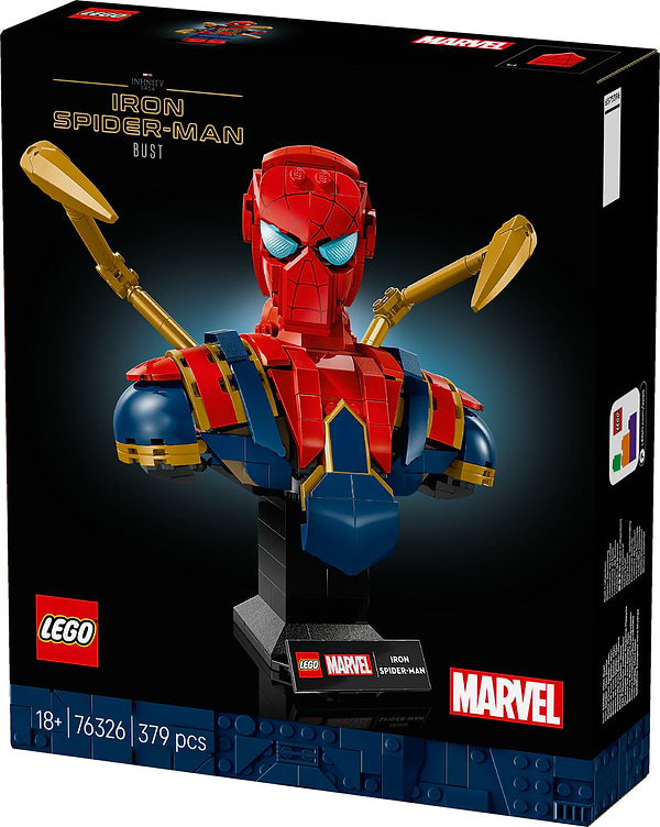 Фото - Конструктор LEGO  Super Heroes Marvel Погруддя Залізної Людини-Павука (76326)