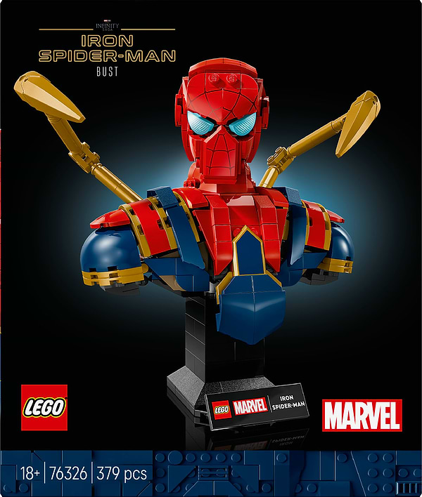Фото - Конструктор LEGO  Super Heroes Marvel Погруддя Залізної Людини-Павука (76326)