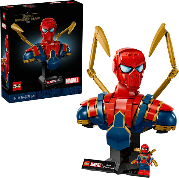 Фото - Конструктор LEGO  Super Heroes Marvel Погруддя Залізної Людини-Павука (76326)