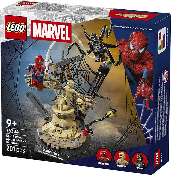 Фото - Конструктор LEGO  Super Heroes Marvel Легендарна битва: Людина-павук vs. Піщана людина (76334)