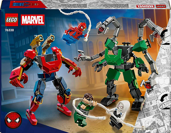 Фото - Конструктор LEGO  Super Heroes Marvel Битва роботів: Людина-павук vs. Доктор Восьминог (76338)
