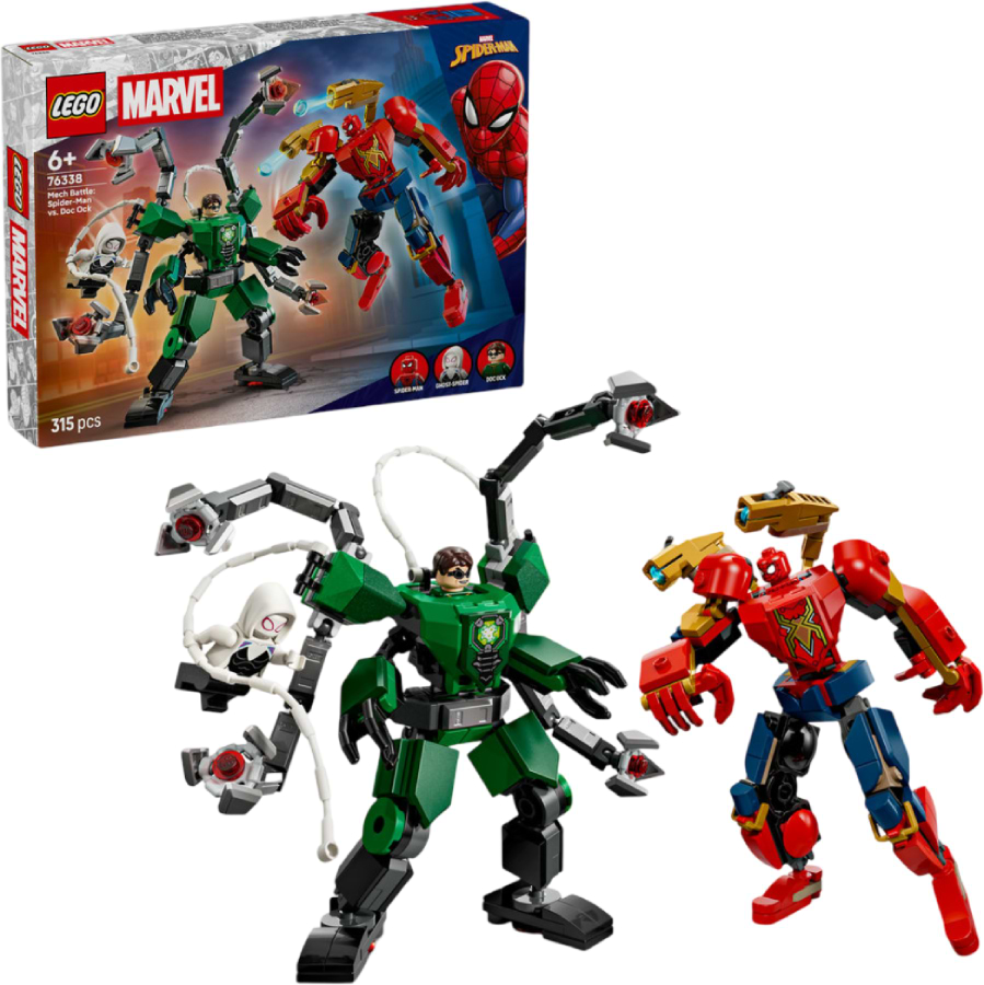 Конструктор LEGO  Super Heroes Marvel Битва роботів: Людина-павук vs. Доктор Восьминог (76338) - Фото 1