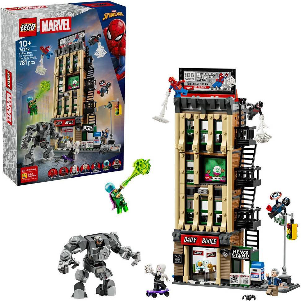 Купити Конструктор LEGO Super Heroes Marvel Людина-павук проти Містеріо: Дейлі Б'юґл (76342) - Фото 1 Конструктор LEGO Super Heroes Marvel Людина-павук проти Містеріо: Дейлі Б'юґл (76342) - Фото 1
