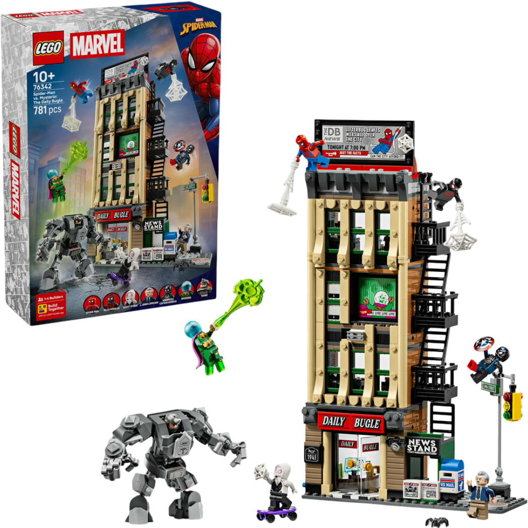 Конструктор LEGO  Super Heroes Marvel Людина-павук проти Містеріо: Дейлі Б'юґл (76342) - Фото 1
