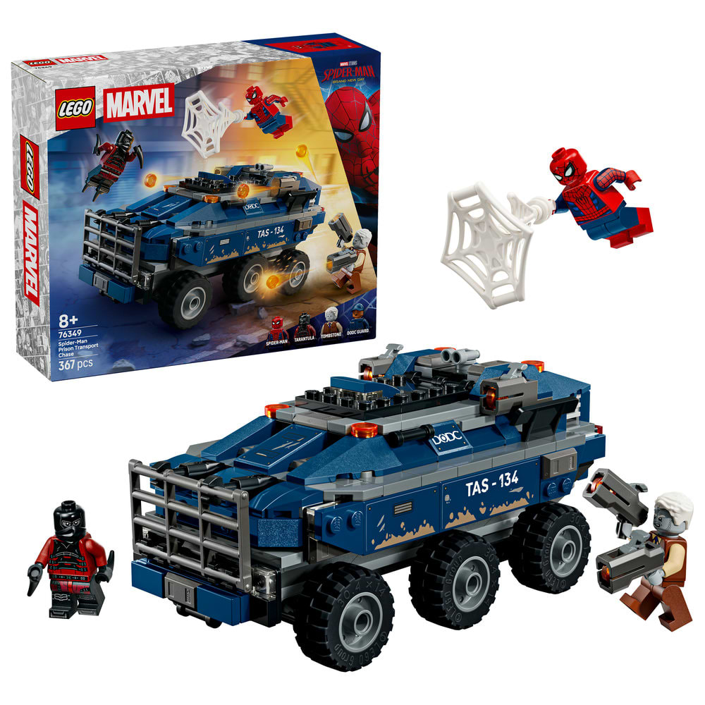 Конструктор LEGO  Super Heroes Marvel Переслідування Людиною-Павуком машини для перевезення злочинців (76349)