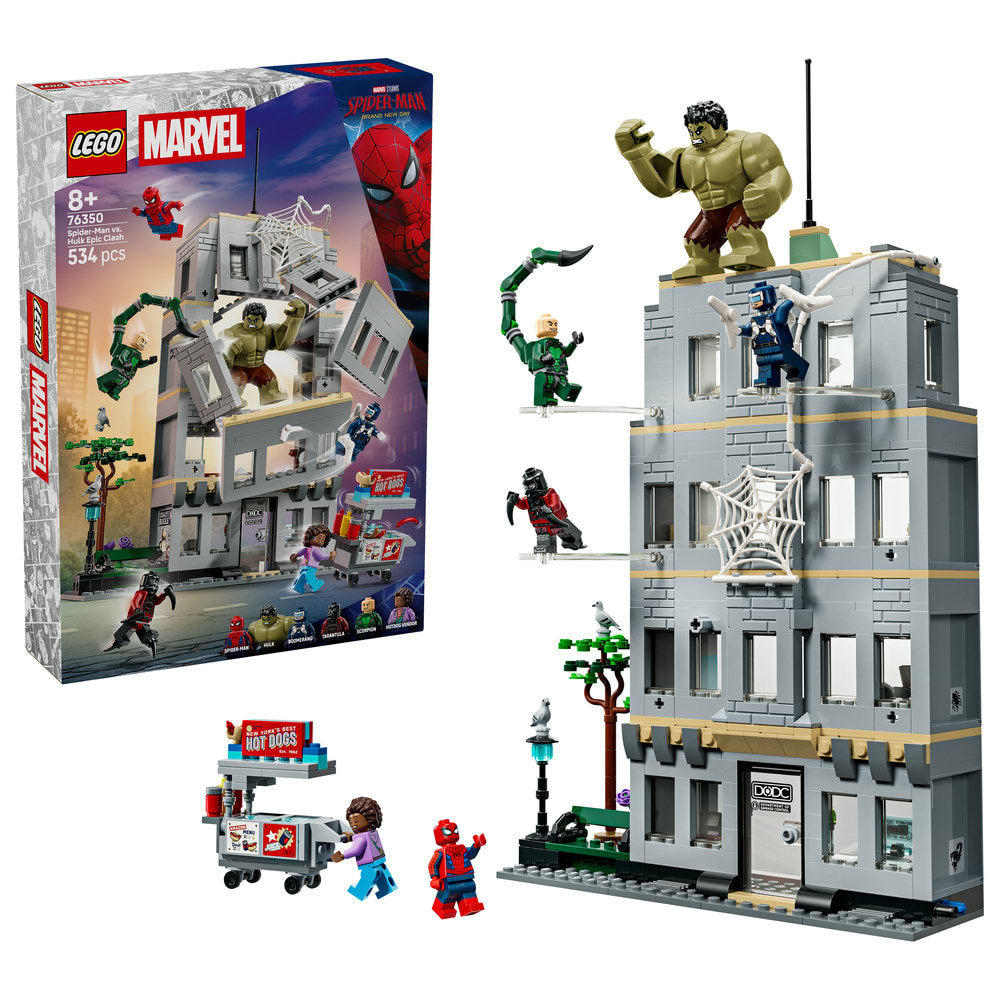 Конструктор LEGO  Super Heroes Marvel Епічна сутичка Людини-Павука проти Халка (76350)