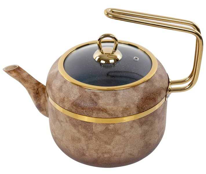 Чайник металевий Brioni Royal Stone Ti̇gereye Gold 2,5 л (764-051)