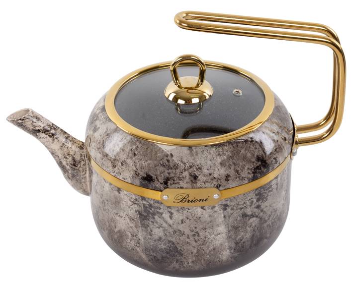 Чайник металевий Brioni Selection Cream 2,5 л (764-065)