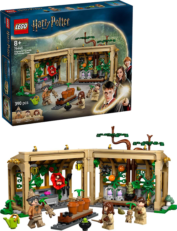 Фото - Конструктор LEGO Harry Potter Замок Хогвартс: урок гербологии (76445)