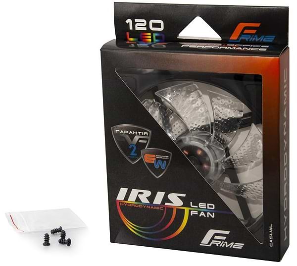 Фото - Корпусний вентилятор Frime Iris LED Fan 15LED Azure (FLF-HB120A15)