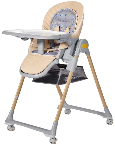 Уцінка - Стільчик для годування класичний Kinderkraft Lastree Beige Wood (KHLAST00BEGW000)