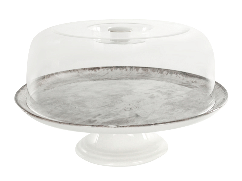 Ємність для зберігання торта Alba ceramic Beige 30 см (769-009)