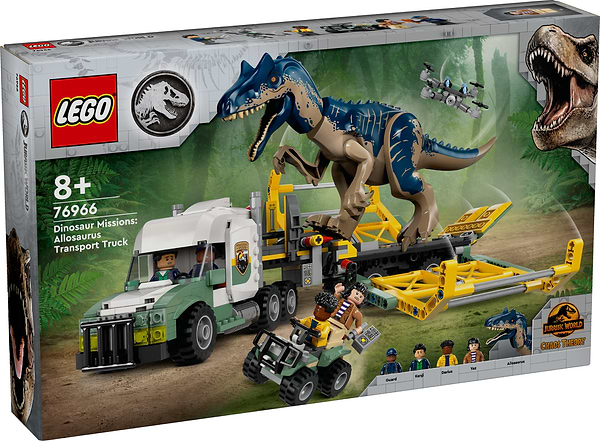 Фото - Конструктор LEGO Jurassic World Місії динозаврів: Вантажівка для перевезення алозавра (76966)