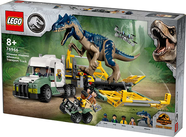 Фото - Конструктор LEGO Jurassic World Місії динозаврів: Вантажівка для перевезення алозавра (76966)