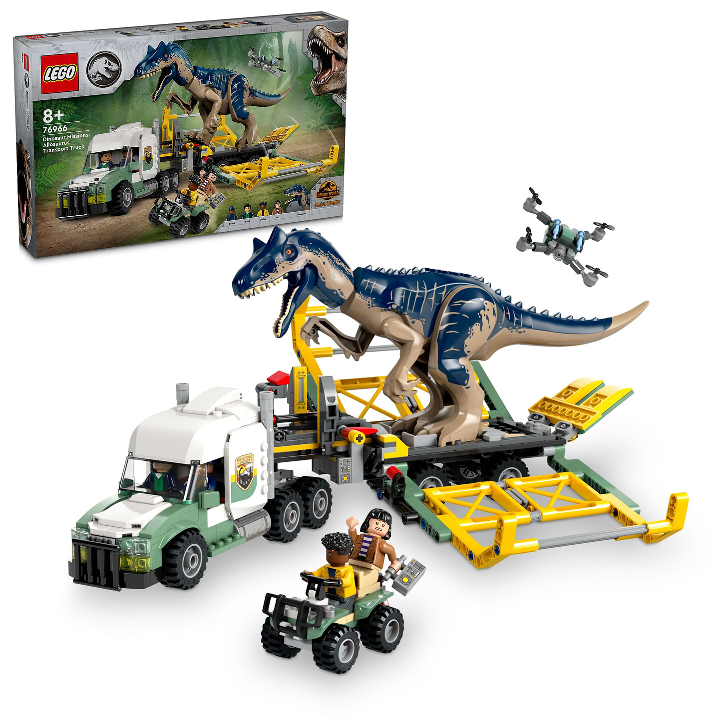 Конструктор LEGO Jurassic World Миссии динозавров: Грузовик для перевозки аллозавра (76966) - Фото 1