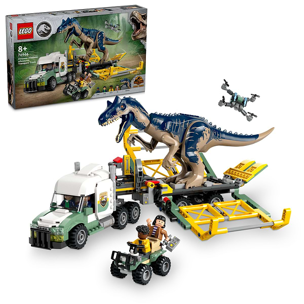 Фото - Конструктор LEGO Jurassic World Місії динозаврів: Вантажівка для перевезення алозавра (76966)