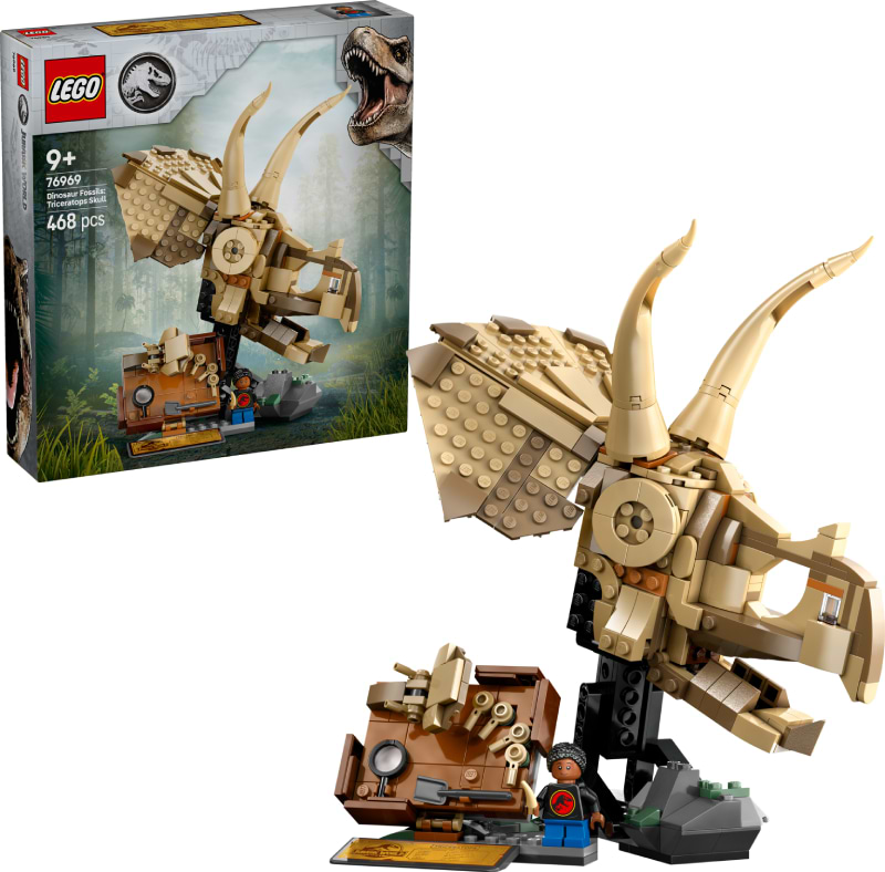 Конструктор LEGO Jurassic World Скам'янілості динозаврів: череп трицератопса (76969) - Фото 1