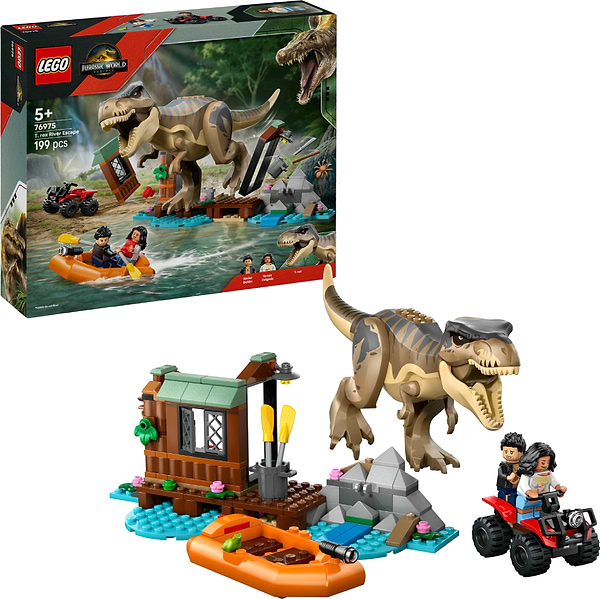 Фото - Конструктор LEGO  Jurassic World Побег по реке от тираннозавра (76975)