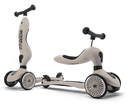 Трёхколёсный самокат Scoot&Ride Highwaykick-1 Светло-серый (SR-160629-ASH)