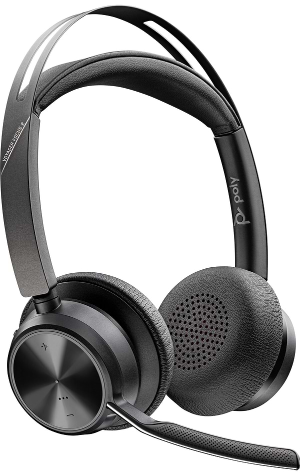 Фото - Гарнітура бездротова Poly On-ear Voyager Focus 2 Black (76U46AA)