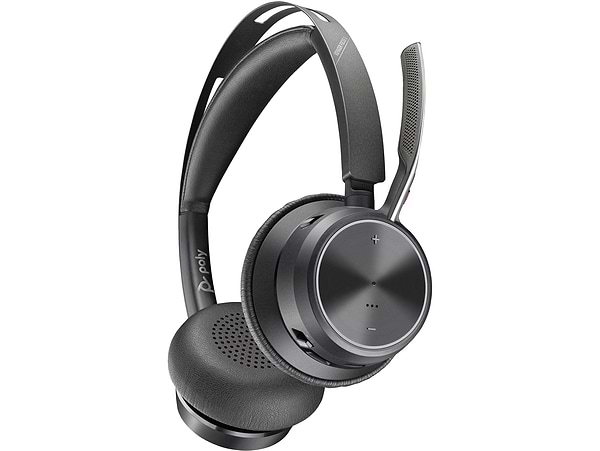 Фото - Гарнітура бездротова Poly On-ear Voyager Focus 2 Black (76U46AA)