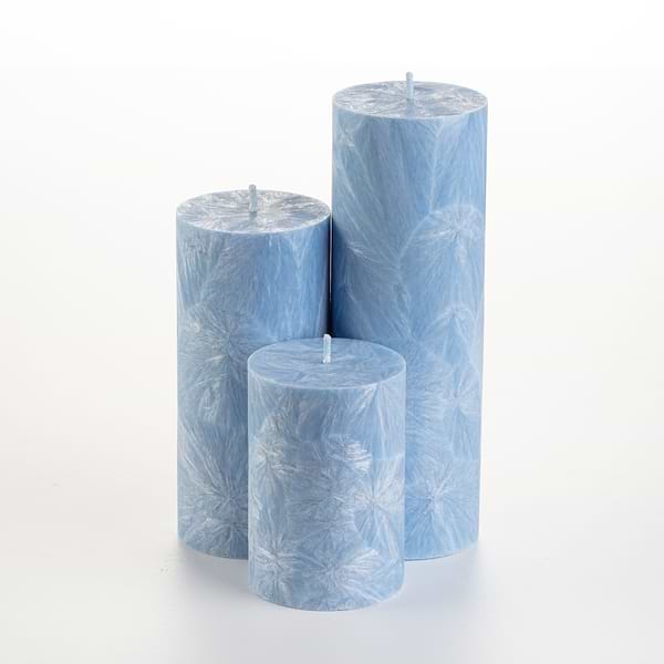 Фото - Свічка декоративна CandlesBio циліндр 70/100 мм Блакитний  (WP10 70/100)