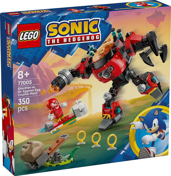Фото - Конструктор LEGO  Sonic Knuckles против Dr. Eggman Egg Crusher Mech (77005)