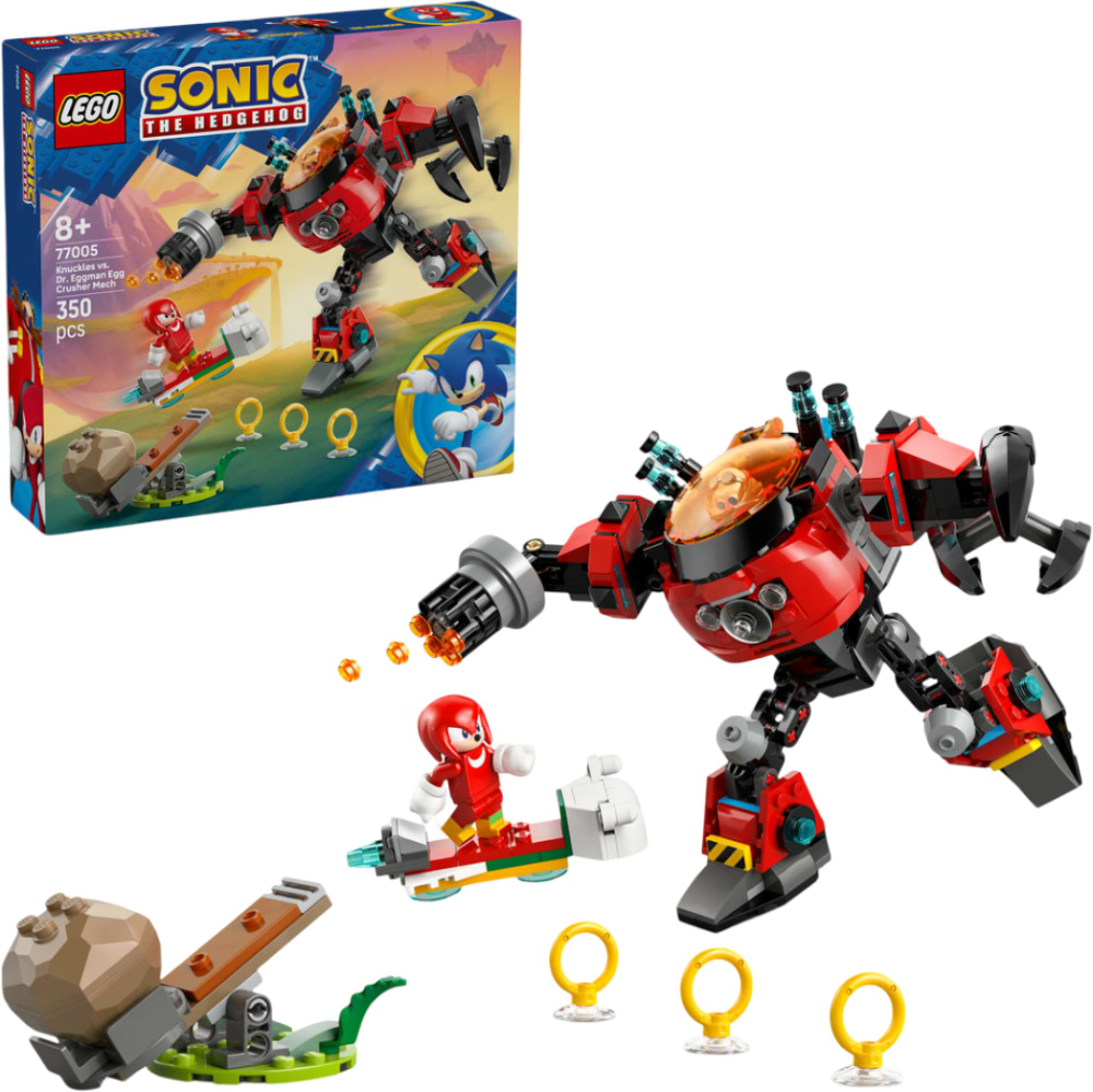 Конструктор LEGO Sonic Knuckles проти Dr. Eggman Egg Crusher Mech (77005) - Фото 1
