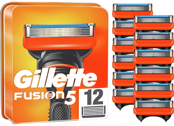 Фото - Картридж для станка чоловічого Gillette Fusion 12 шт. (7702018441075)
