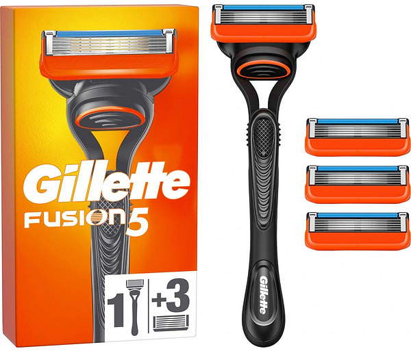 Фото - Станок мужской Gillette Fusion5 с 4 сменными картриджами (7702018556274)