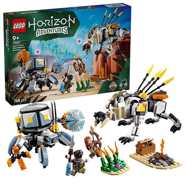 Фото - Конструктор LEGO Horizon Adventures™ Aloy и Varl против Shell-Walker и Sawtooth (77037)