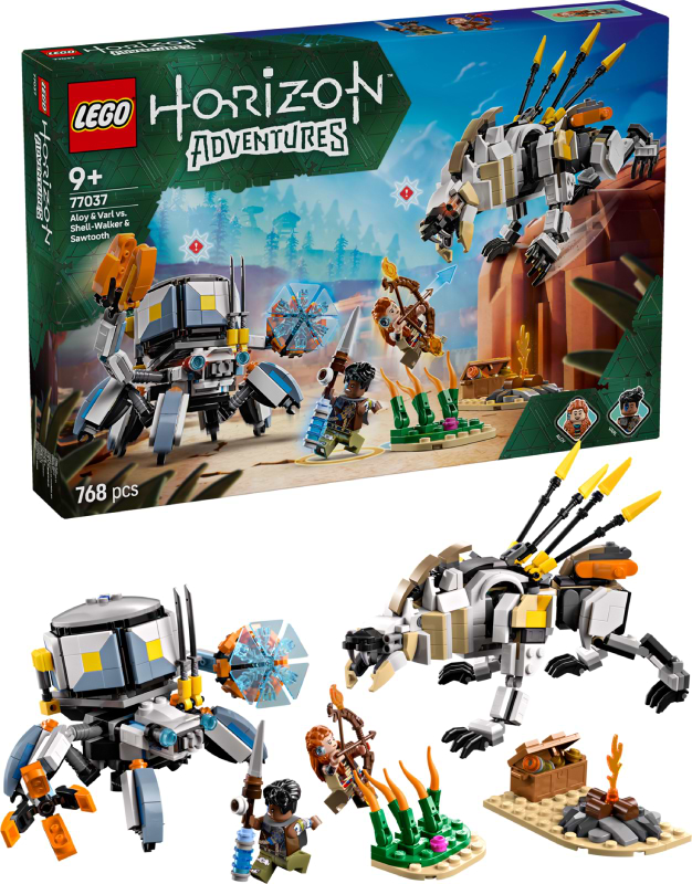 Конструктор LEGO Horizon Adventures™ Aloy и Varl против Shell-Walker и Sawtooth (77037) - Фото 1
