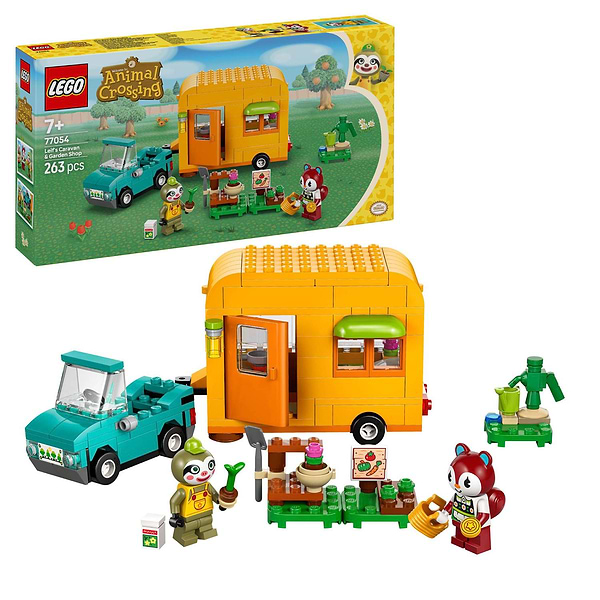 Фото -  LEGO Animal Crossing Садова крамниця і караван, що належать Leif (77054)