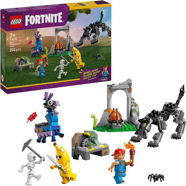 Фото - Конструктор LEGO Fortnite Табір Peely та Sparkplug (77075)