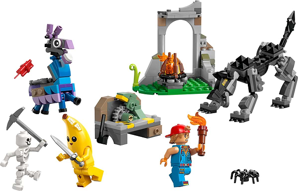 Фото - Конструктор LEGO Fortnite Табір Peely та Sparkplug (77075)