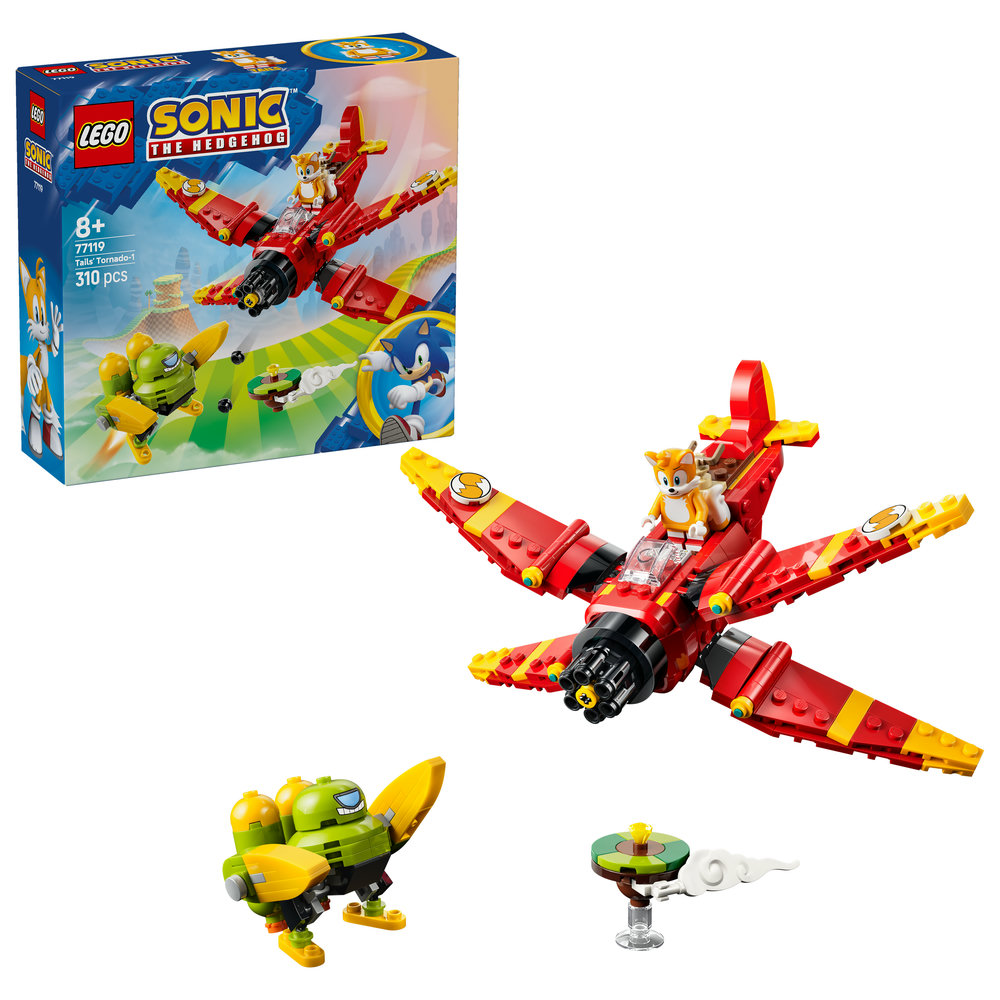Конструктор LEGO Sonic Самолет Тейлза "Торнадо-1" (77119)